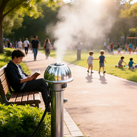 紅外感應公園感應噴霧